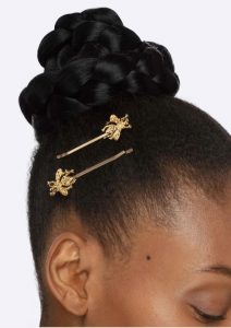 gold bee bobby pins